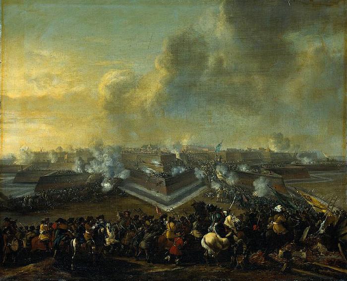 Pieter Wouwerman The storming of Coevoorden, 30 december 1672 Sweden oil painting art